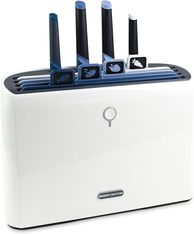 Axiom Creations Smart Cutting Board & Knife Set - Self Cleaning Cutting Board Set with 4 Color Co... | Amazon (US)