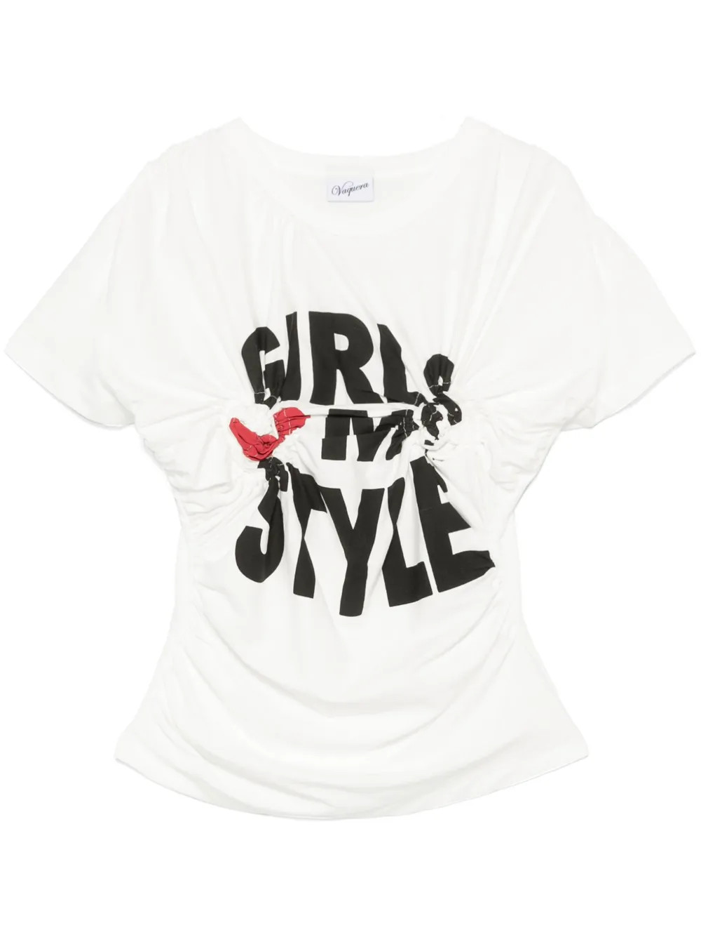 Vaquera twist-detail T-shirt | White | FARFETCH | Farfetch Global