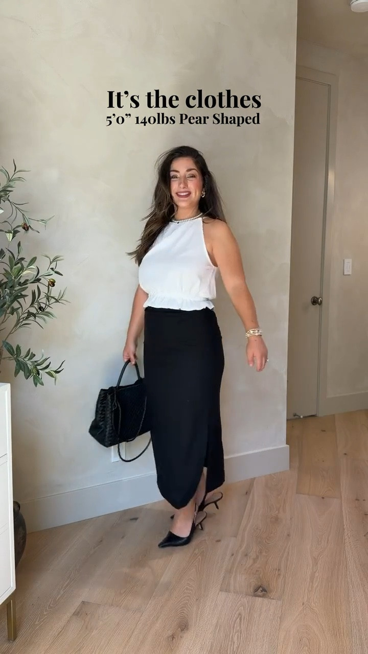 Confidence boosting outfits! 
5’0” 140lbs Pear Shaped
Sizing info:
Black and white halter tops size small
Black and cream linen skirts size small 
Set size small 

(Message me for lemon set!) 
 

#LTKSaleAlert #LTKPetite #LTKootd