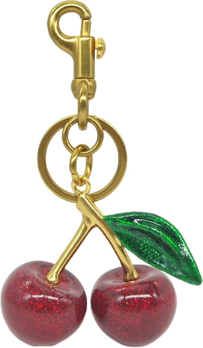 Cherry Keychain, Cherry Bag Charm, Cherry Car Keychain, Cute Cherry Charm for Purse Charm Bag Key... | Amazon (CA)