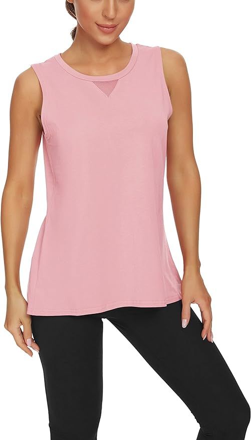 Custer's Night Workout Tops for Women Atheltic Yoga Shirts Muscle Tank Athletic Running Tank Tops | Amazon (US)