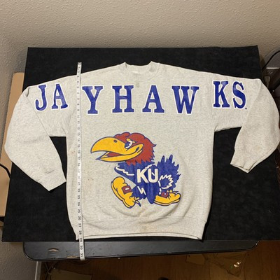 Vintage University of Kansas sweatshirt Adult XL All Over Print Blue Jayhawks  | eBay | eBay US