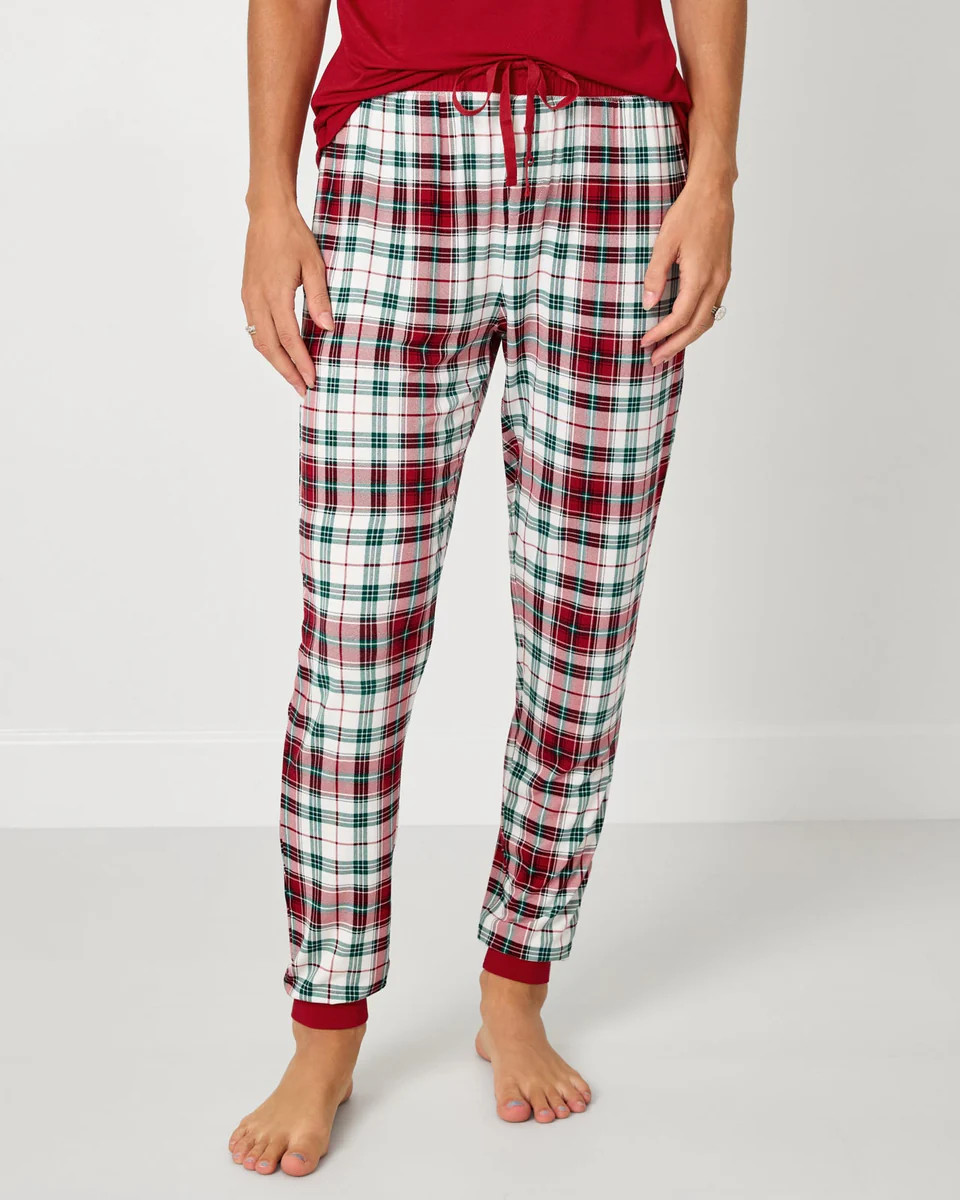 Holly Plaid Women's Pajama Pants | Little Sleepies