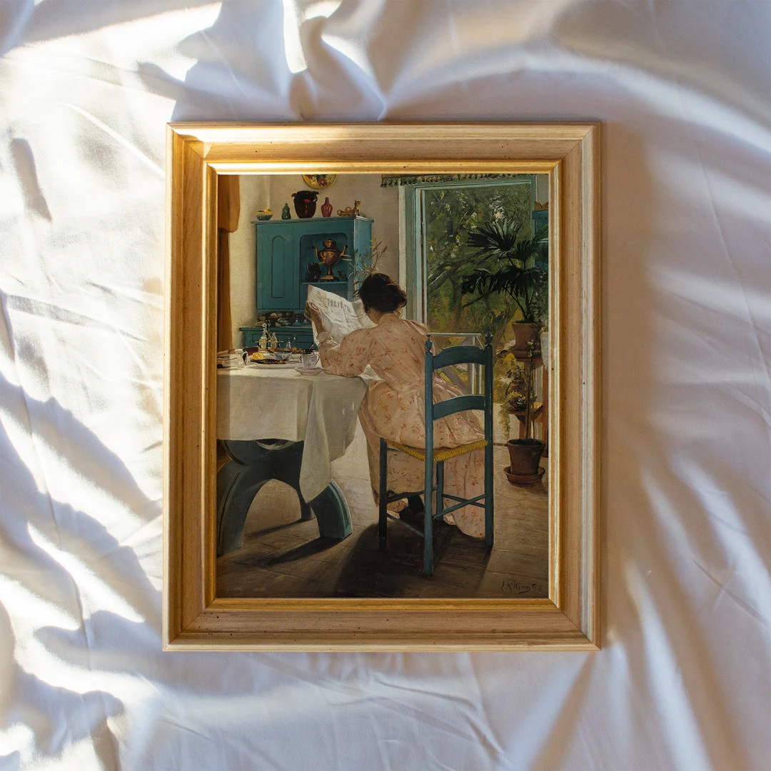 At Breakfast 231  Vintage Wall Art Prints Framed  Gallery - Etsy | Etsy (US)