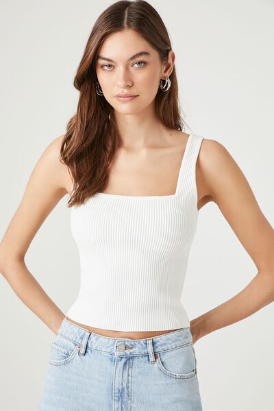 Cropped Sweater-Knit Tank Top | Forever 21