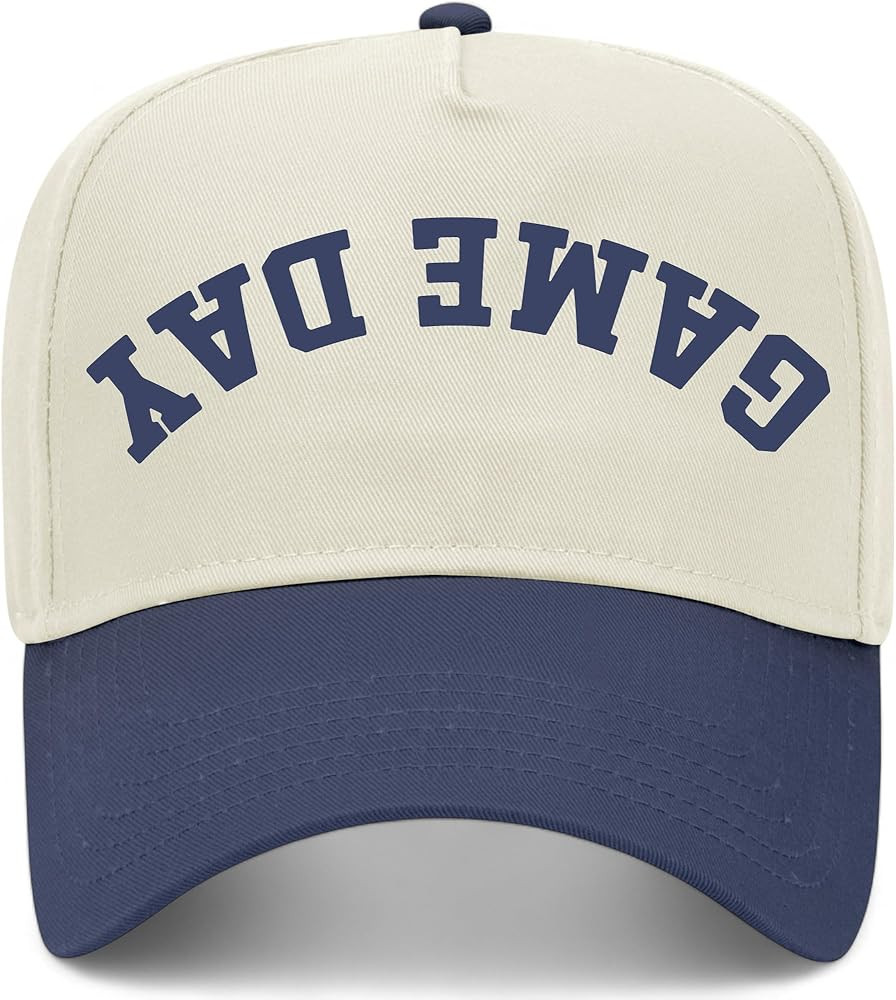 Game Day Upside Down Reversed Vintage Trucker Hat | Premium Adjustable Snapback Baseball Hat for ... | Amazon (US)