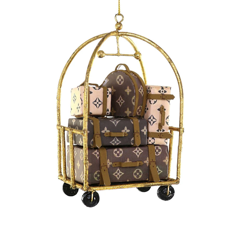 Luxury Hotel Luggage Ornament | Biscuit Home