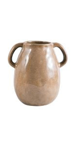 Amazon.com: Vellarr Handmade Ceramic Vase Glazed Flower Pots with Double Handles for Home Decor R... | Amazon (US)