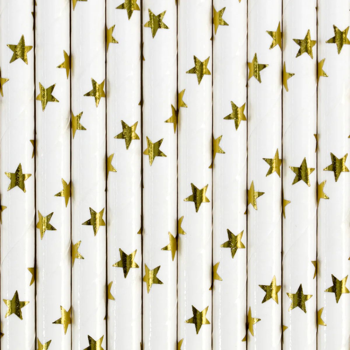 Gold Stars Straws | Ellie and Piper