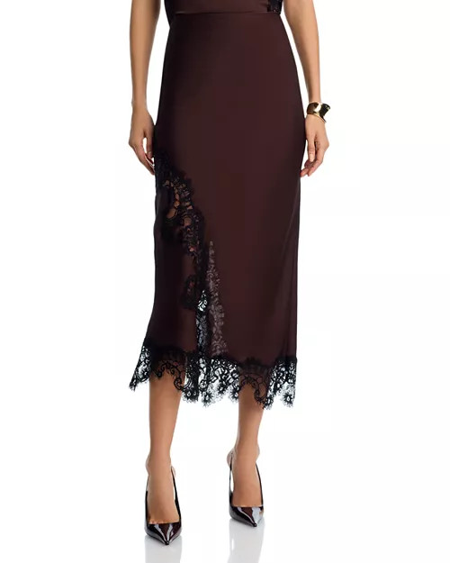 Lace Inset Slip Skirt - Exclusive | Bloomingdale's (US)