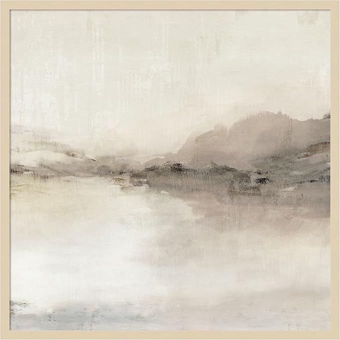 Amanti Art Framed Wall Art Print 33x33 Blush Horizon II by Isabelle Z, Landscapes Wall Art, Moder... | Amazon (US)