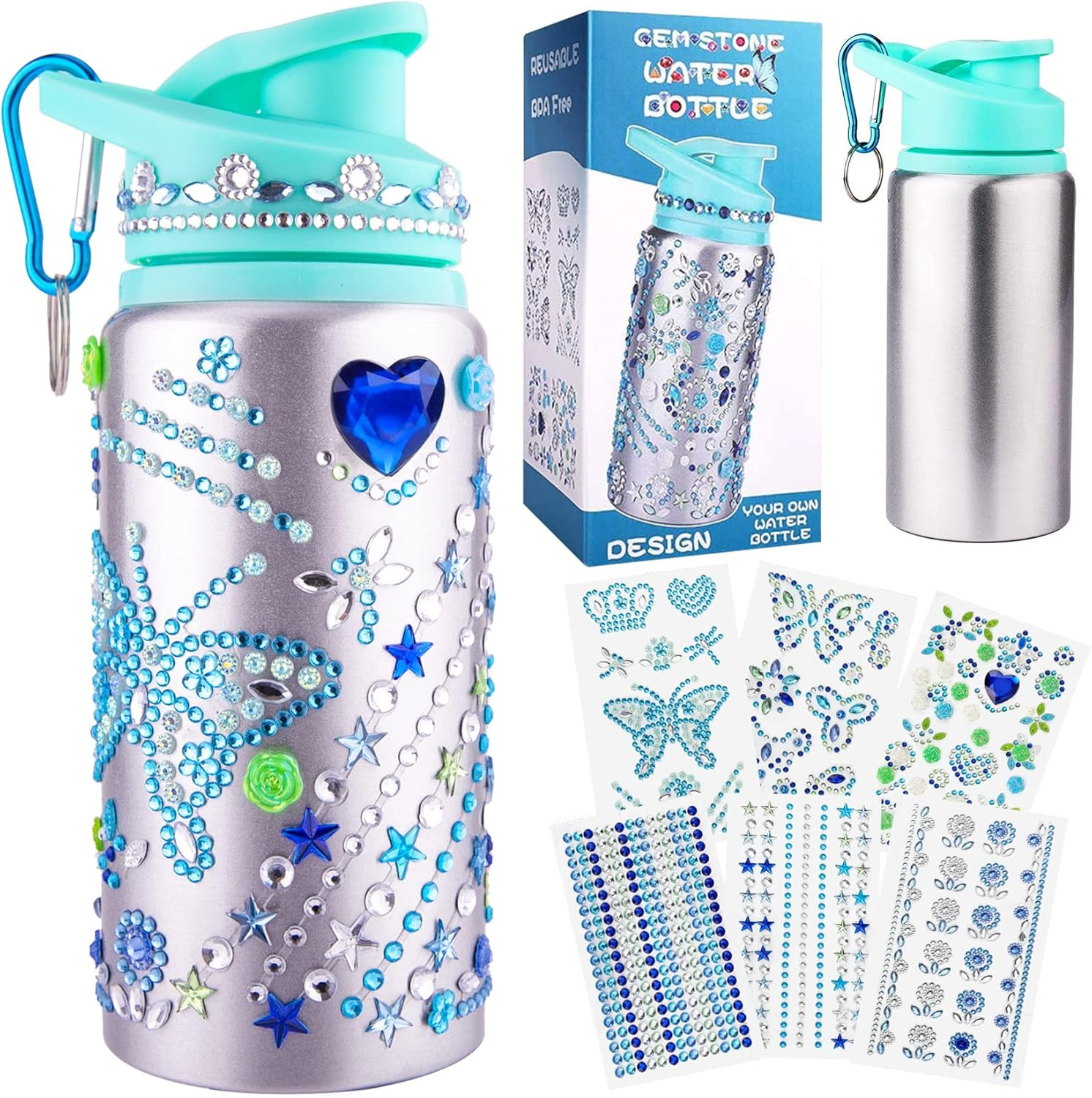 Gift for Girls, Decorate Create Your Own Water Bottle Kits for Girls, Girls DIY Arts and Crafts K... | Amazon (US)