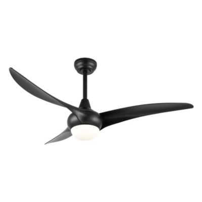 Jonathan Y Aviator Coastal Retro Iron/Plastic Retro Swirl Integrated Led Ceiling Fan - Gray wood finish | Macy's