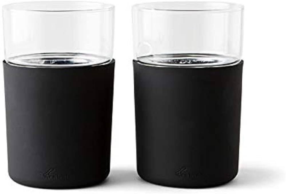 Rabbit Freezable Beer Glasses, 2 Count (Pack of 1), Black | Amazon (US)