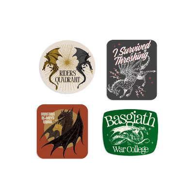Fourth Wing: Dragonrider Stickers - Sticker Set of 4 - by  Out of Print (General Merchandise) | Target