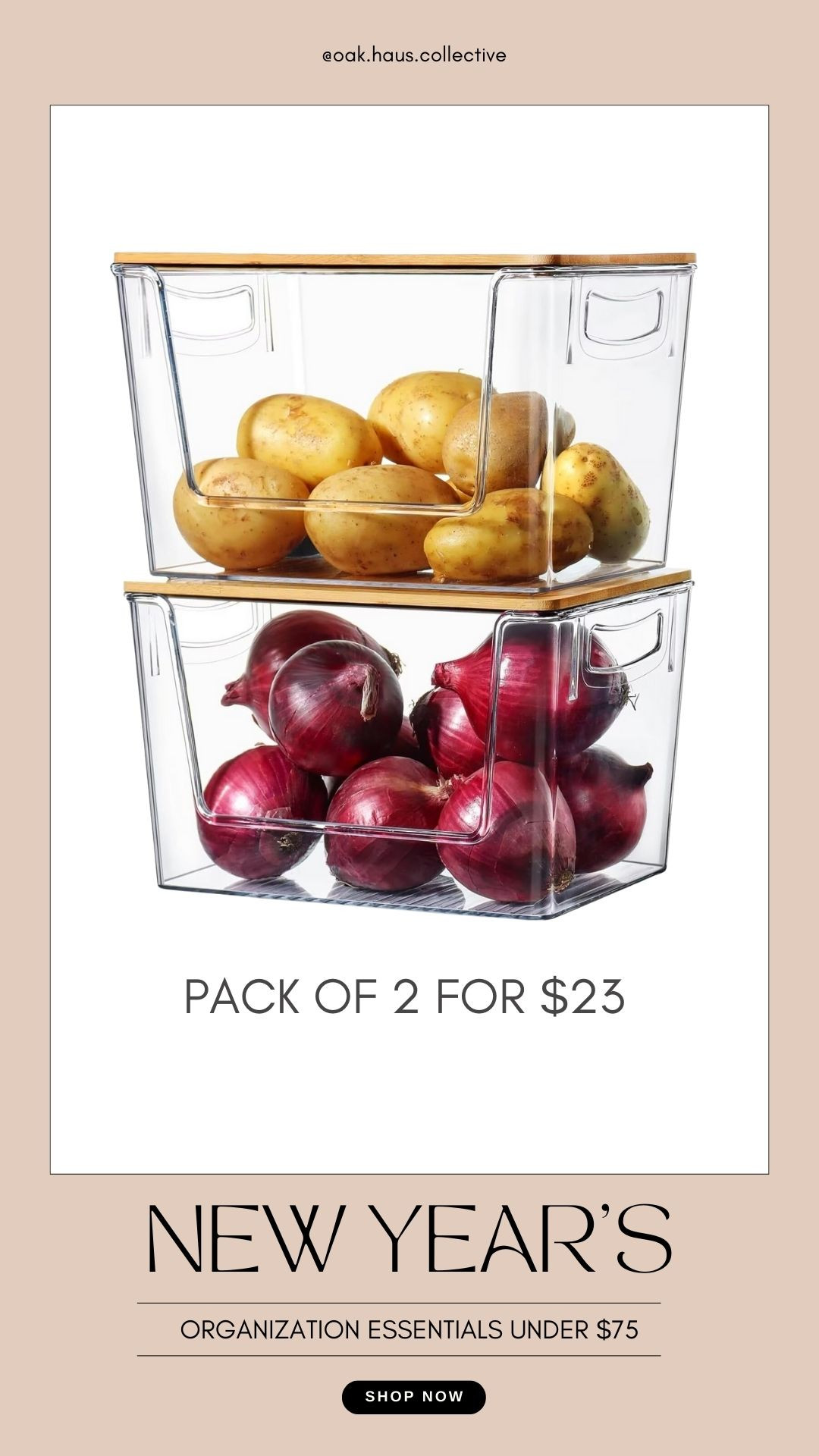 New Years Organization Essentials Under $75 #organization #storage #home  

 #LTKfoodie #LTKHome #LTKFindsUnder50