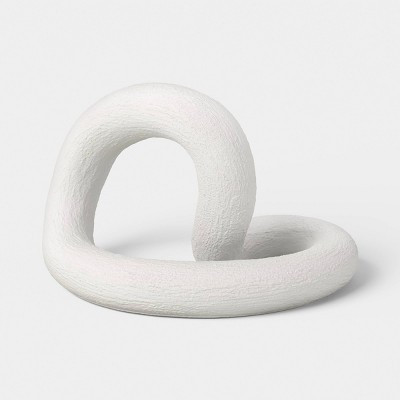 Textured Knot Sculpture Decorative Vase White - Threshold™ | Target