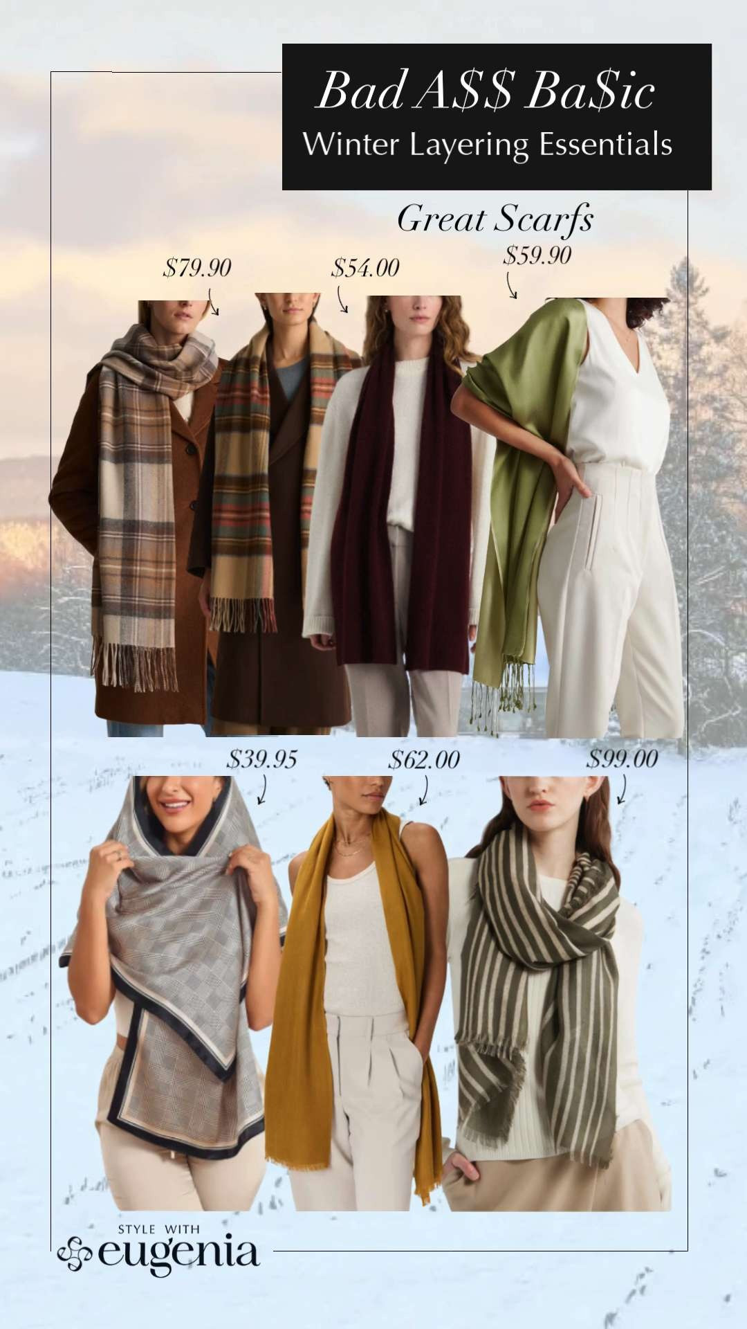 Scarves are the unsung heroes of winter style. These add warmth, texture, and that effortless finishing touch without trying too hard. Wrap, drape, or toss on and go—because sometimes the accessory is the outfit. 

 #LTKGiftGuide #LTKHoliday #LTKootd