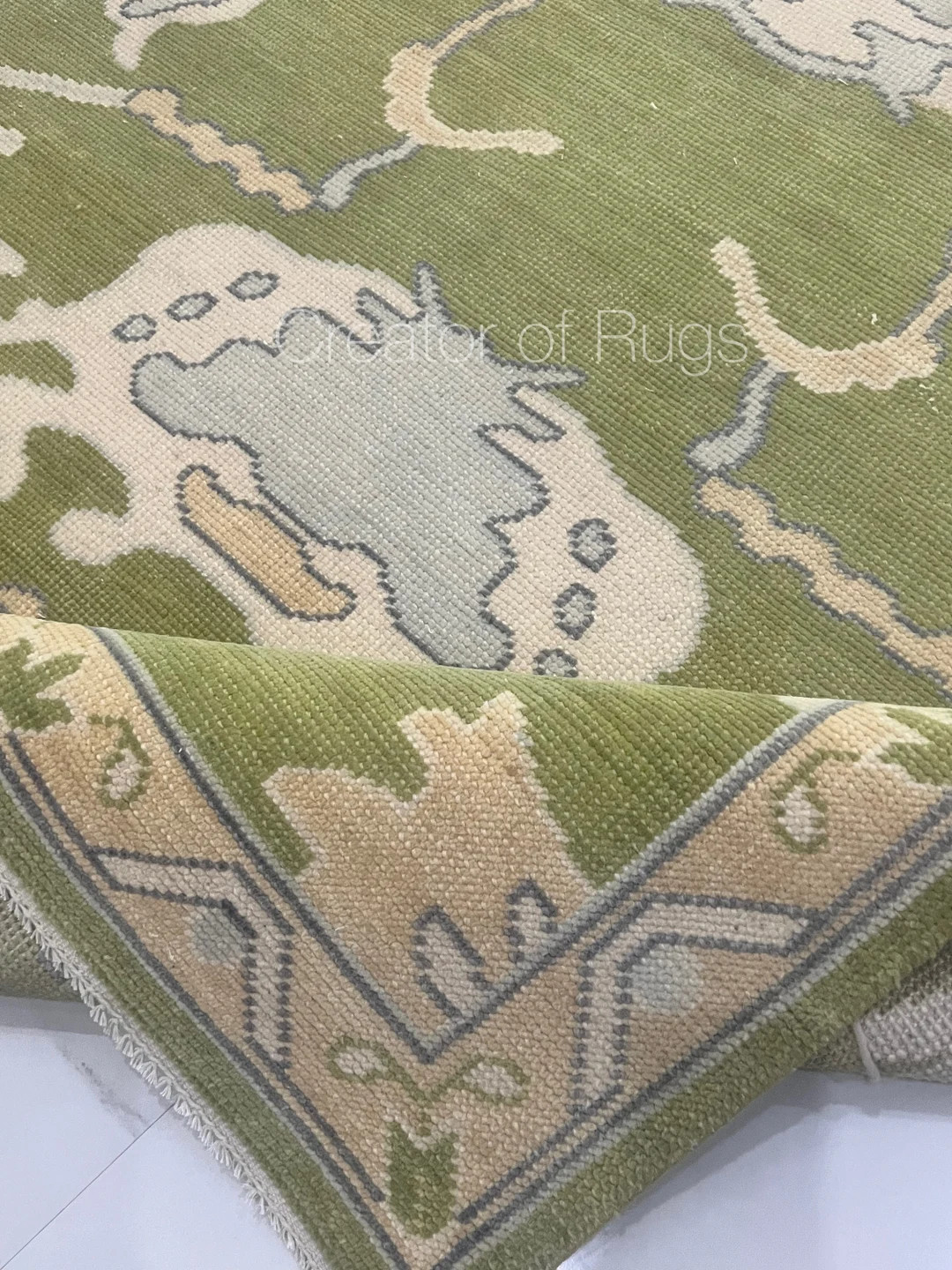 9x12 Green Turkish Oushak Area Rug, Dark Green Oushak Rug, Handmade Wool Rug, 5x8 Modern Oushak, ... | Etsy (US)