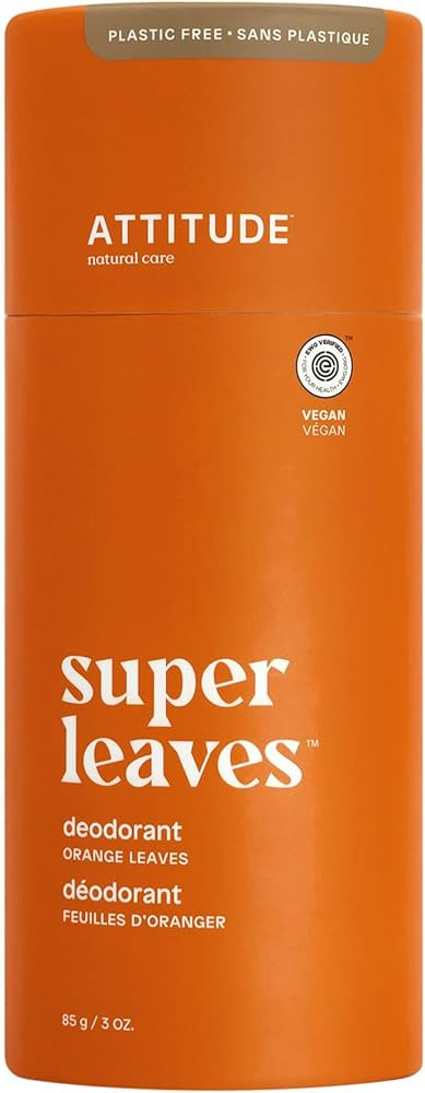 ATTITUDE Plastic-Free Deodorant, EWG Verified, Aluminum Free, Vegan Naturally Sourced Body Deodor... | Amazon (US)