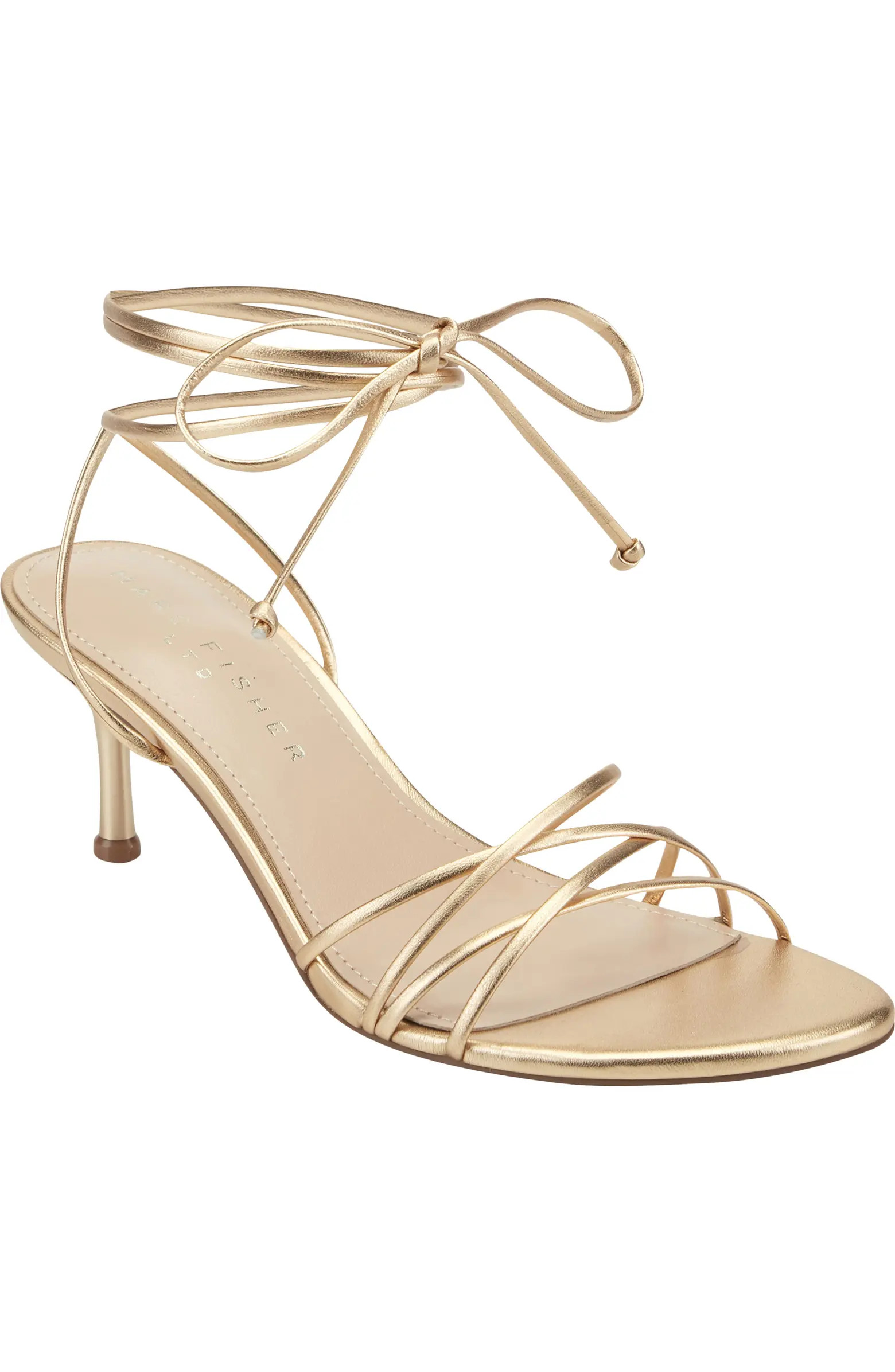 Gineva Ankle Wrap Kitten Heel Sandal (Women) | Nordstrom