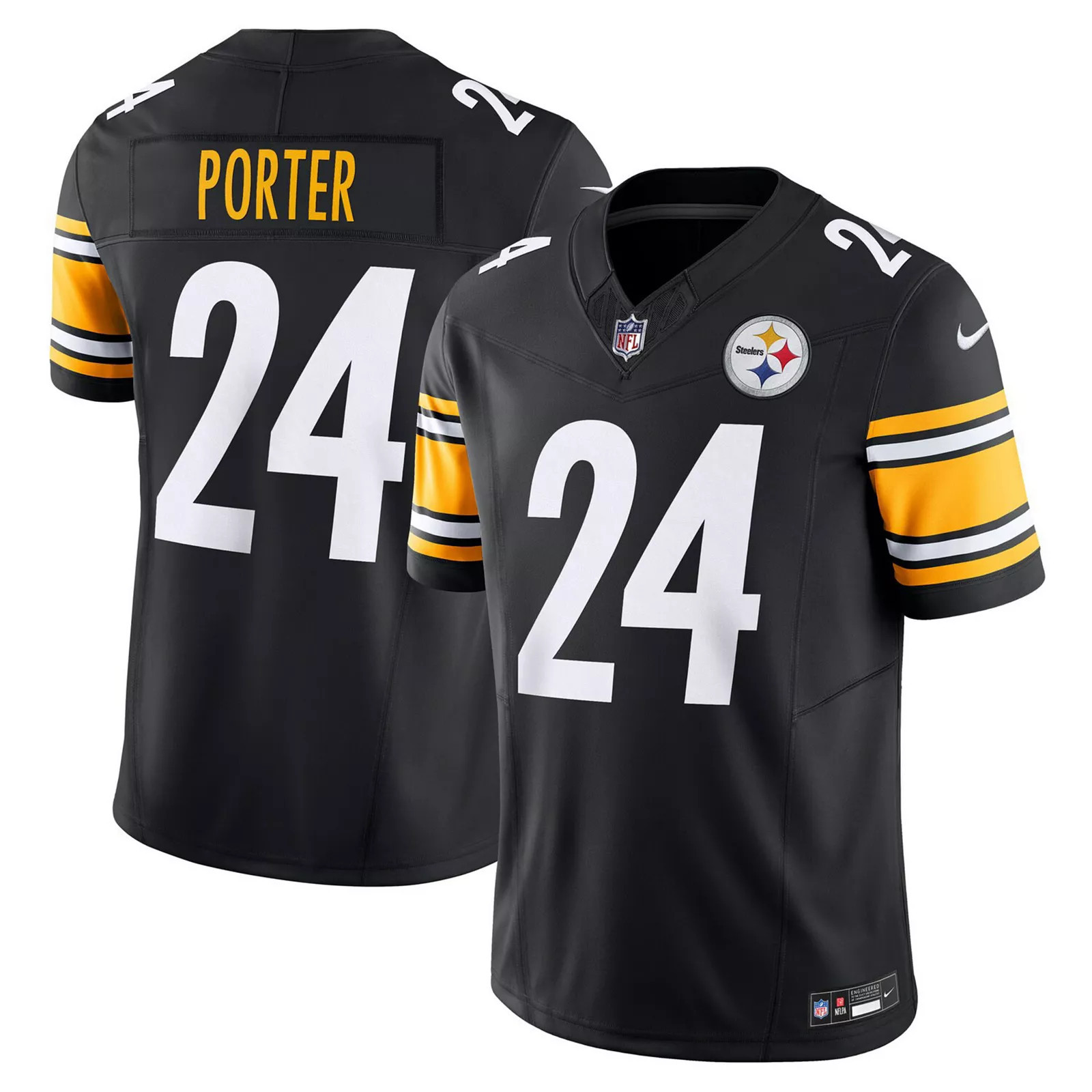 Men's Nike Joey Porter Jr. Black Pittsburgh Steelers Vapor F.U.S.E. Limited Jersey, Size: 2XL | Kohl's