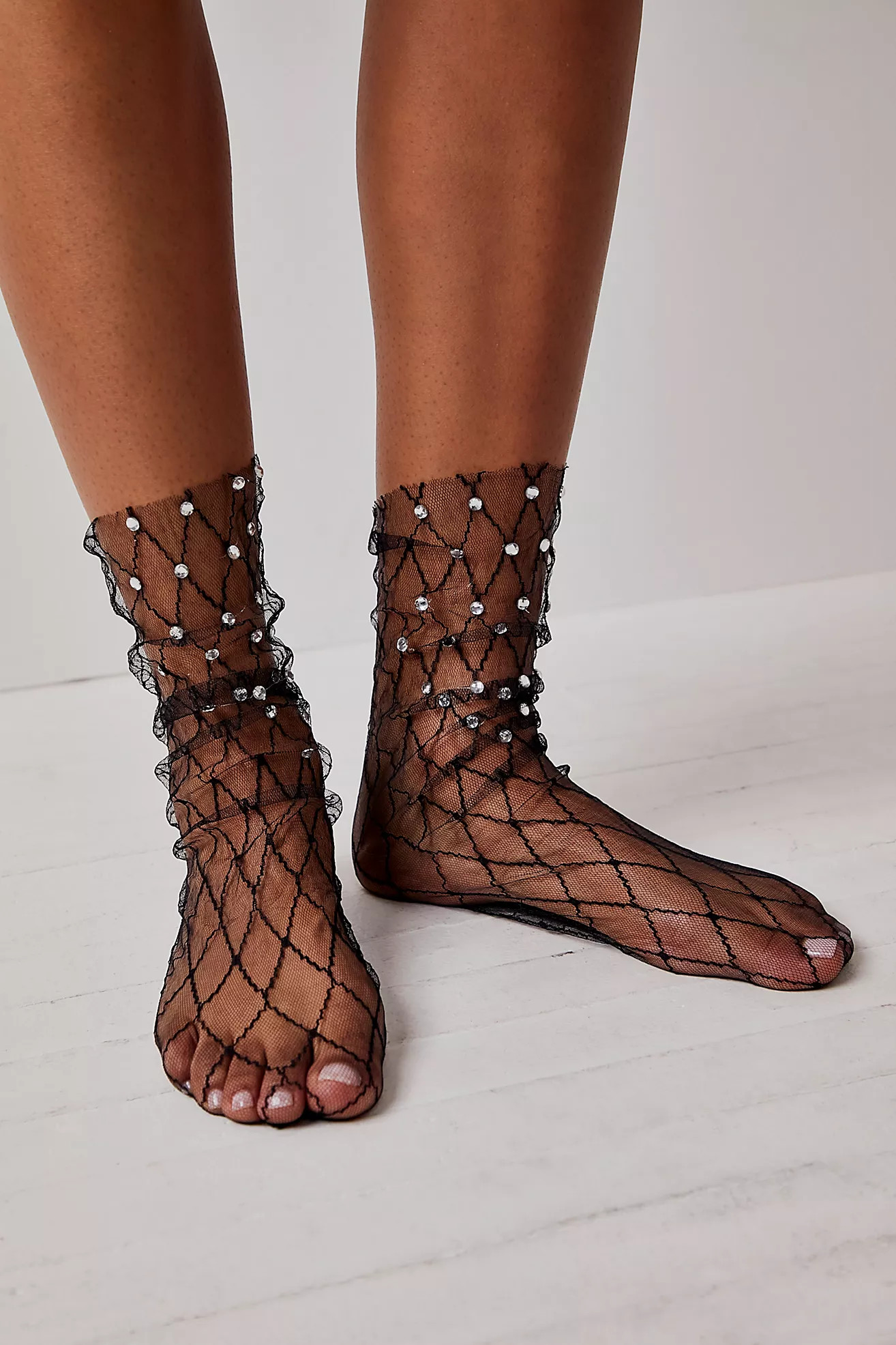 Diamonds And Pearls Sheer Socks | Free People (Global - UK&FR Excluded)