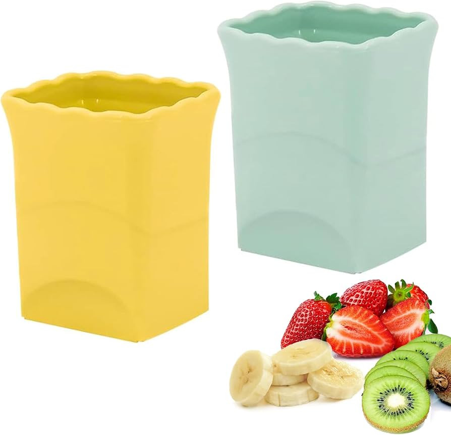 2-Pack Strawberry Slicer Cup Cutter: Fruit Cup Cutter Slicer Cup Chopper for Strawberries Egg Ban... | Amazon (US)