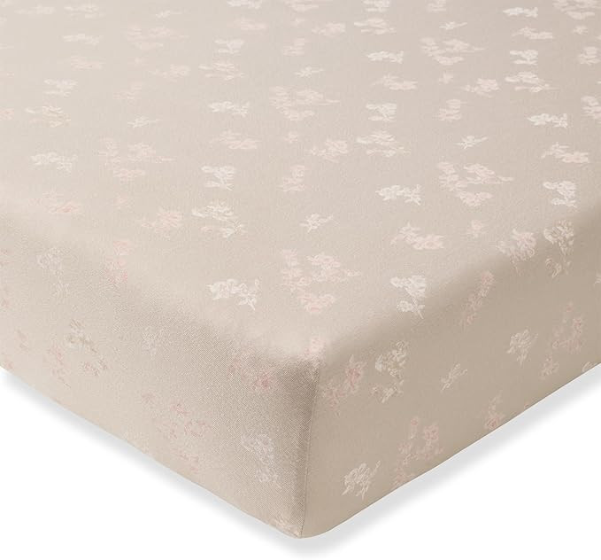 Burt's Bees Baby Essential Organic Cotton Fitted Crib Sheet, Breathable for Boy Girl Standard Cri... | Amazon (US)