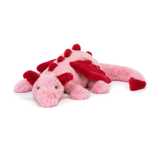 Jellycat Heart Dragon, 20 inches, Large, Pink and Red Plush Toy | Amazon (US)
