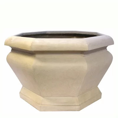 Jardienere Large Octagonal Limestone Pot Planter | Wayfair North America