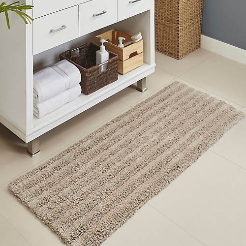Cannon Cotton Striped Reversible Soft-Touch Bath Rug Runner | Lands' End (US)