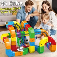 Electric Magnetic Track Set With Anti-Gravity Vehicles - 100+ Pieces Stem Building Toys, Creative Diy Railway For Kids Gift Toy | AliExpress (US)