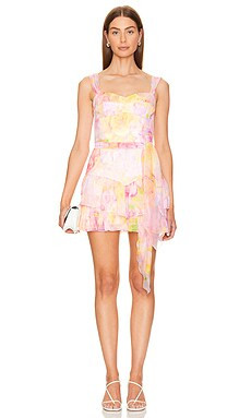 Amanda Uprichard Kendra Romper in Vivian from Revolve.com | Revolve Clothing (Global)