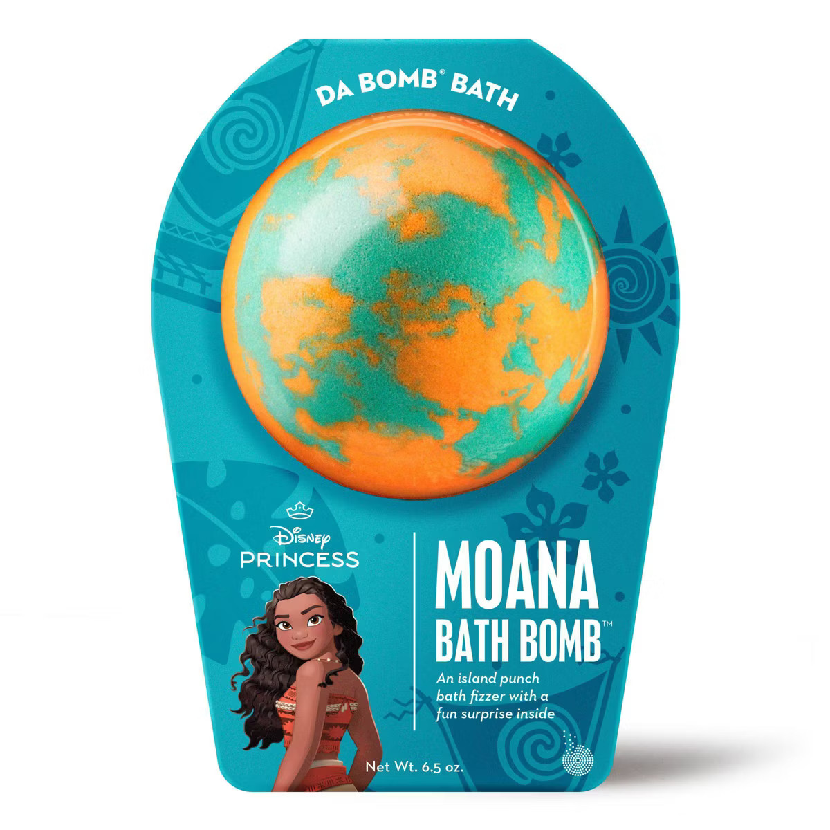 Da Bomb Bath Fizzers Princess Moana Bath Bomb - 6.5oz | Target