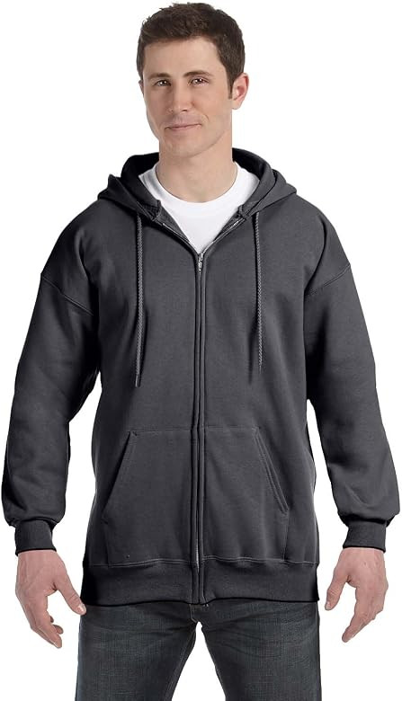 Hanes Ultimate Cotton Adult Fleece Full-Zip Hoodie | Amazon (US)