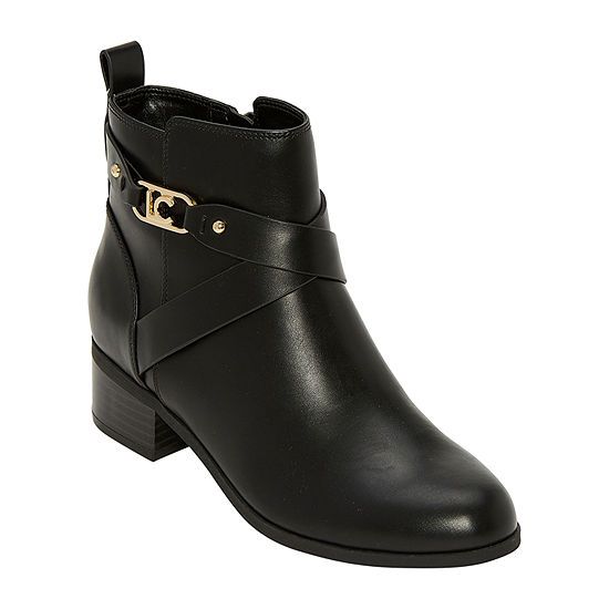 Liz Claiborne Womens Hoyt Booties Stacked Heel | JCPenney