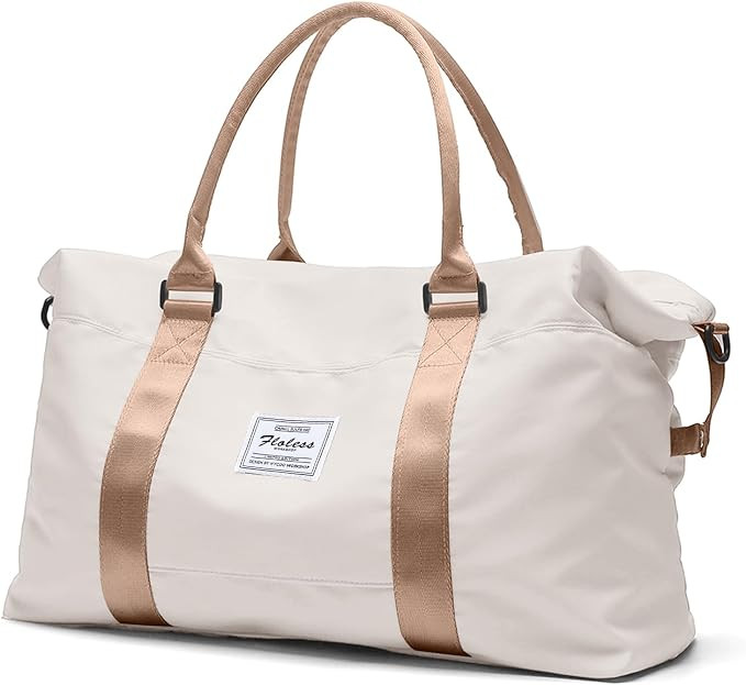 Travel Duffel Bag, Carry On Overnight Weekender Bags for Women | Travel Bag with Wet Pocket & Tro... | Amazon (US)