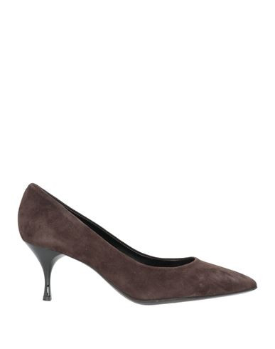 Pavin Woman Pumps Dark brown Size 10 Leather | YOOX (US)