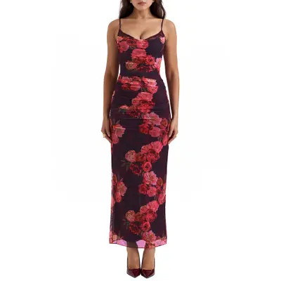 Nalini Mesh Corset Cocktail Dress | Nordstrom