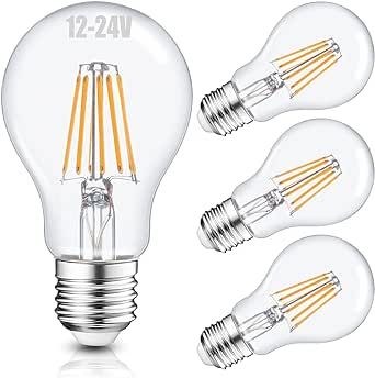 Haian 12V LED Bulb 6W 600Lm E26/E27 Standard Base 60W Equivalent 12 Volt Low Voltage Lights AC/DC... | Amazon (US)