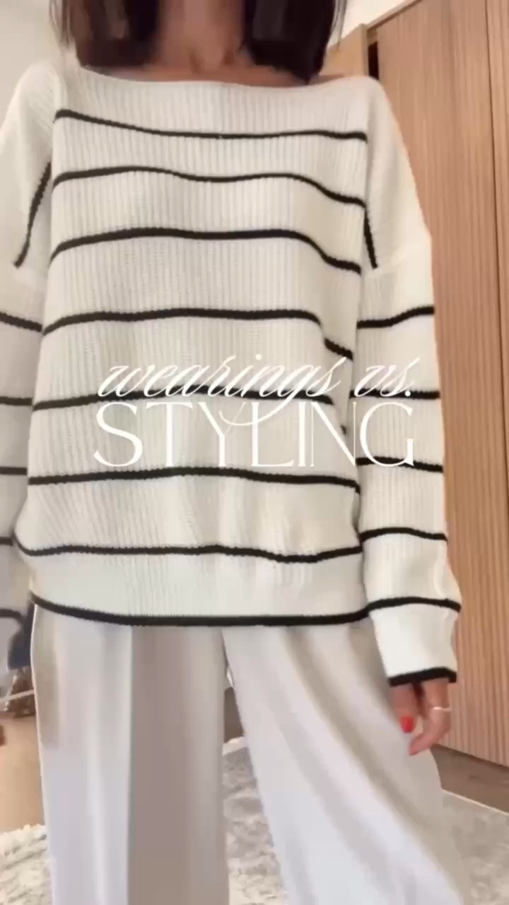 Wearing vs. styling ✨ I’m just shy of 5-7” wearing the size small striped pullover and XS trouser pants xx 
StylinByAylin, Aylin #amazon #amazonmusthave #nordstrom #ootd #outfitideas

#LTKOver40 #LTKgrwm #LTKootd