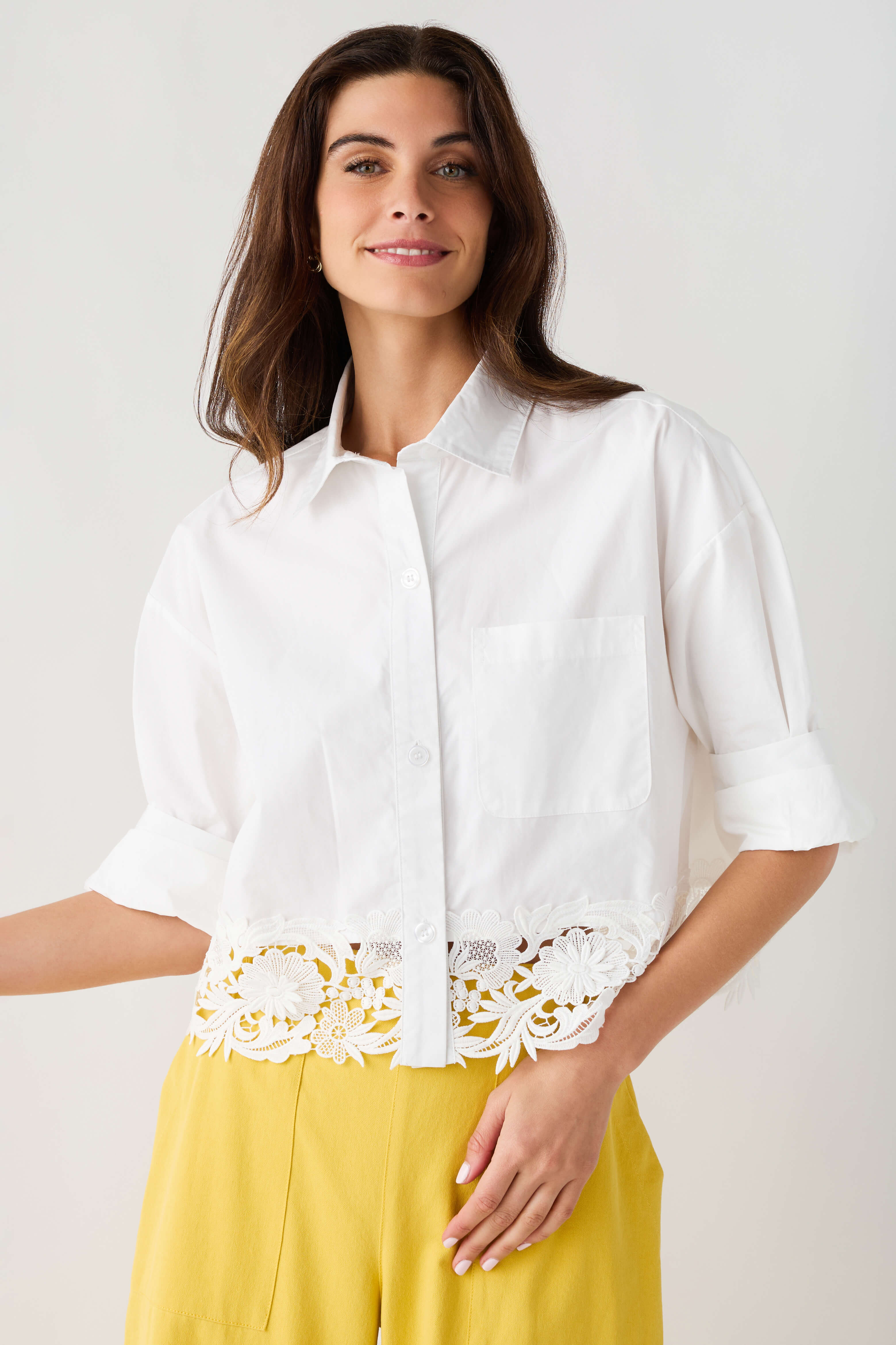 RD Style Kerwin Poplin Top | Social Threads