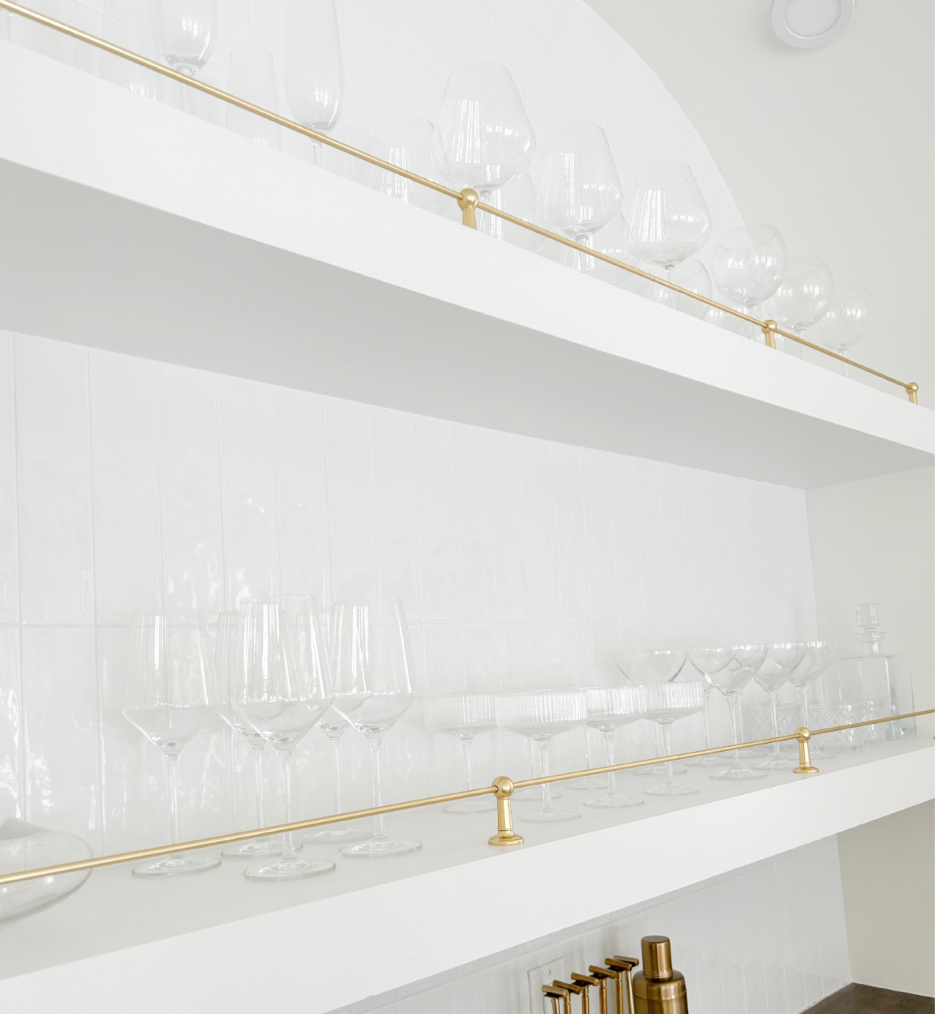 New gallery rails added to our open shelving. 

#LTKhome