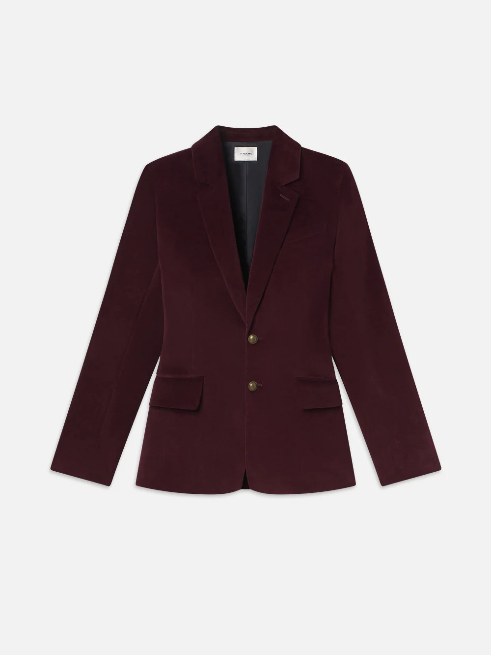 Everyday Velvet Blazer  in  Wine | Frame Denim