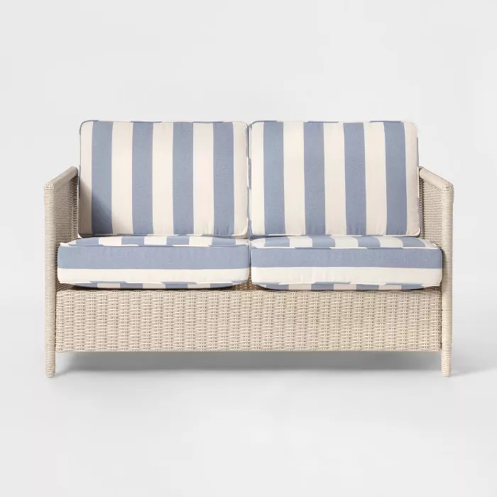 Monroe Wicker Motion Patio Loveseat - Threshold™ | Target