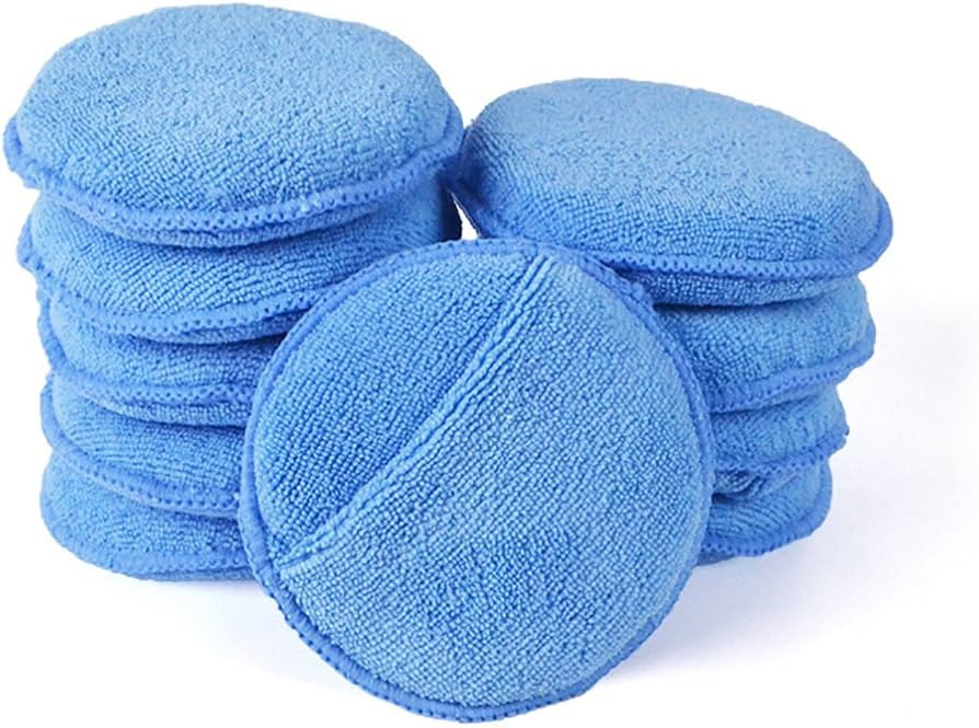 Amazon.com: Microfiber Wax Applicator, AutoCare Ultra-Soft Microfiber Wax Applicator Pads with Fi... | Amazon (US)