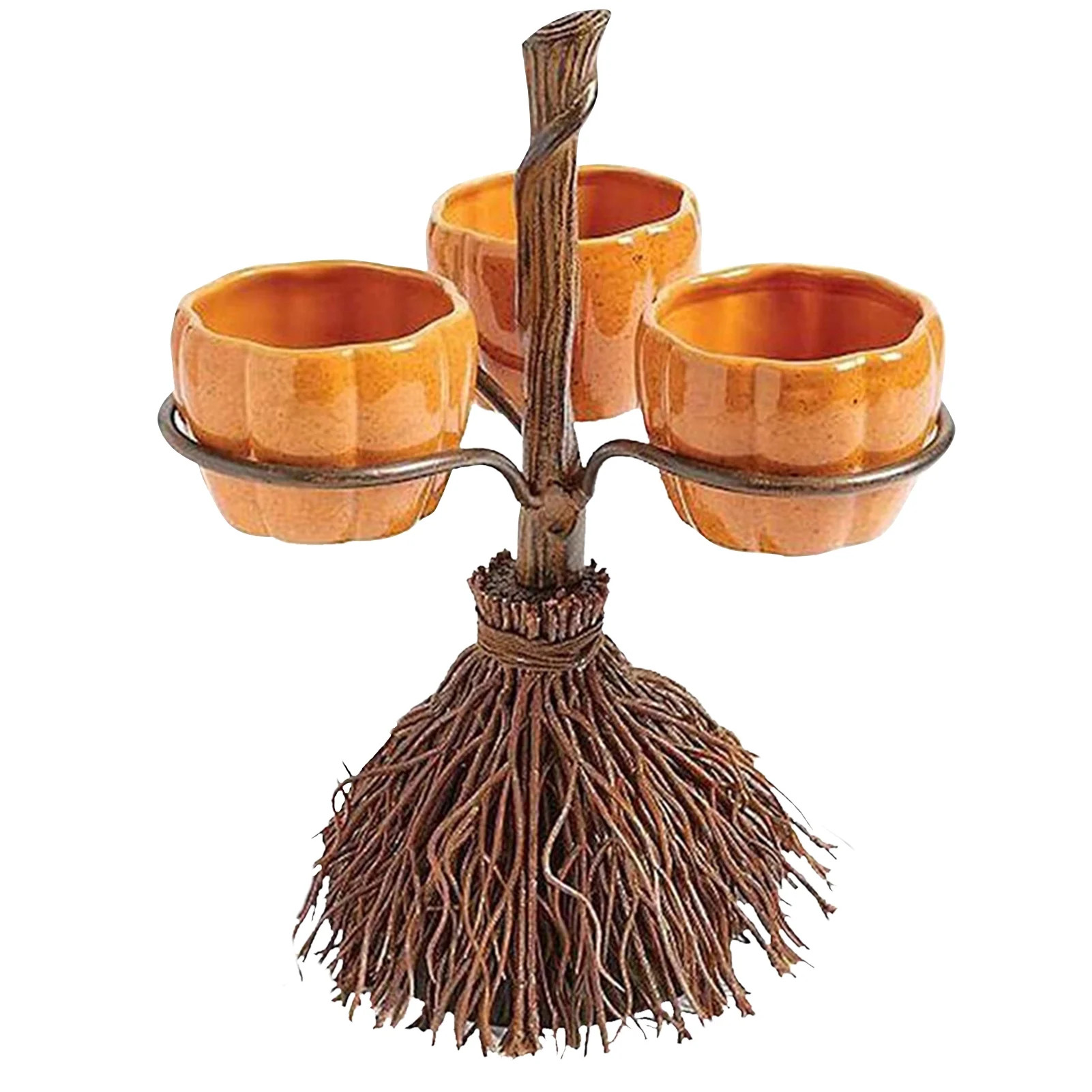 Halloween Pumpkin Snack Bowl Stand Foods Holder Party Tray | Walmart (US)