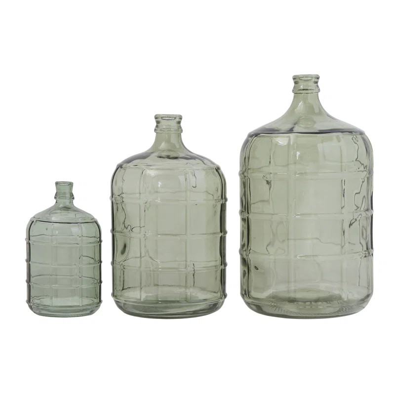Meaux Green Glass Decorative Bottles | Wayfair North America