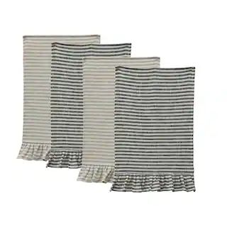 Striped Tea Towel with Ruffles, 4ct. | Michaels | Michaels Stores